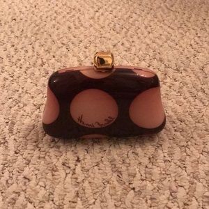 Henri Bendel hard case clutch